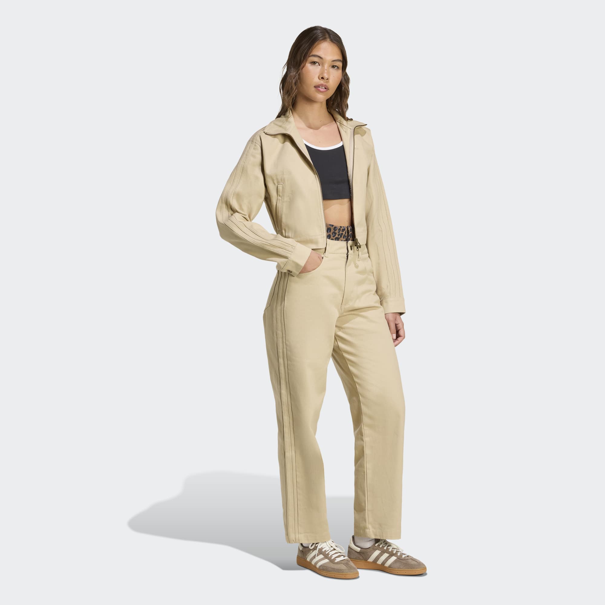 Firebird Twill Crop Track Top